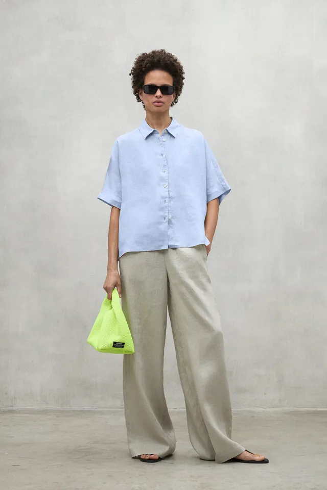ecoalf-camisa-melania-azul-claro-mujer-lino-reciclado image 1