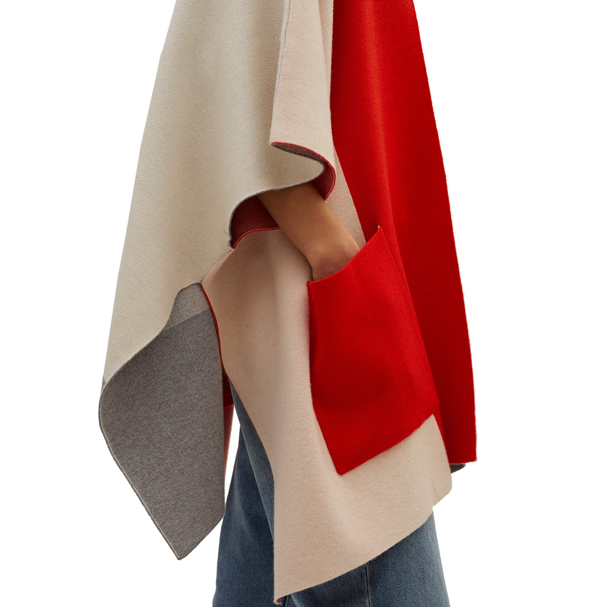 parfois-poncho-de-punto-estampado-mujer image 5