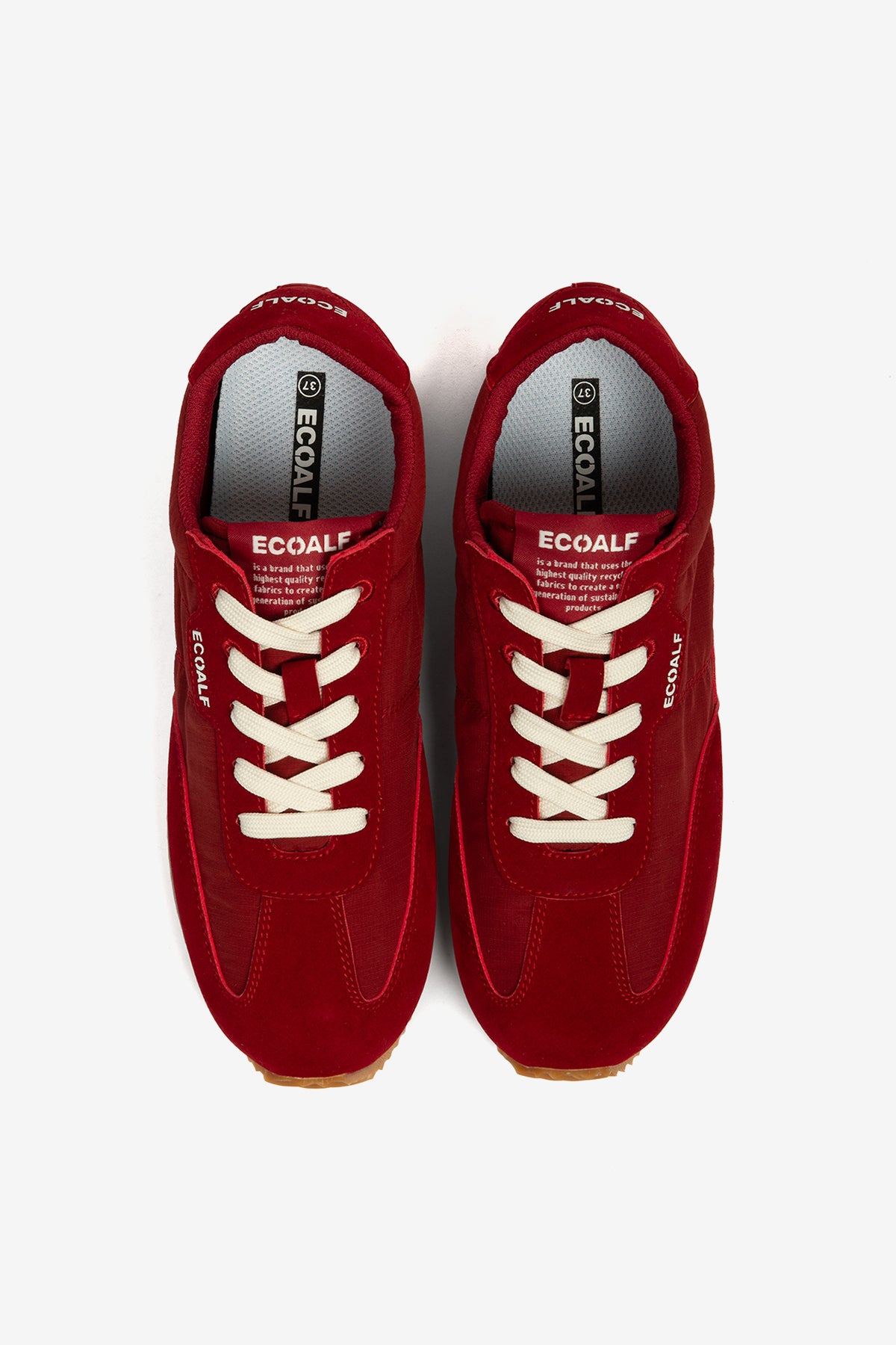 zapatilla-ecoalf-denver-poliamida-reciclada-roja-mujer image 4