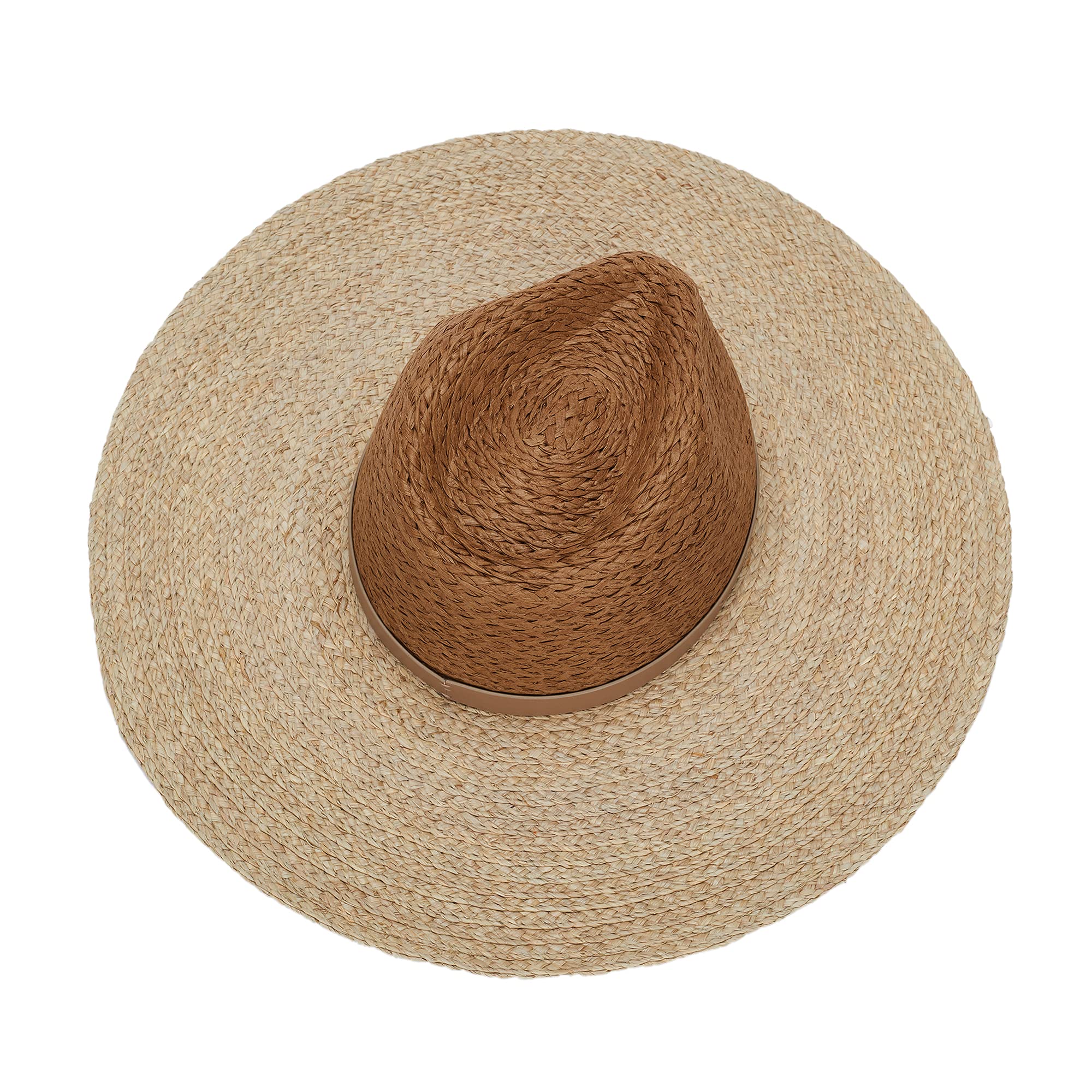 parfois-sombrero-fedora-textura-rafia-con-cinta-a-contraste-mujer-caqui image 3