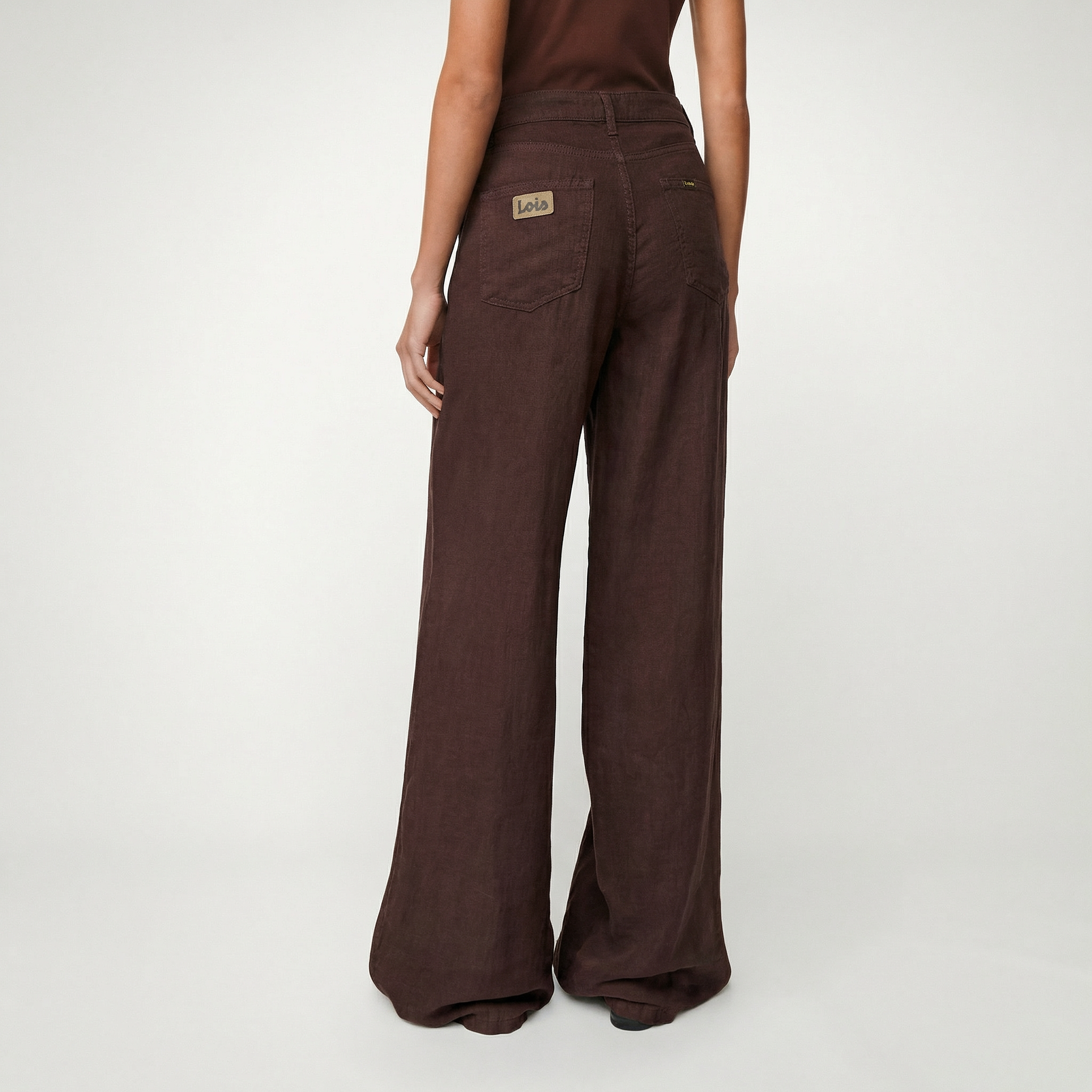 pantalones-lois-marlene-de-tiro-alto-y-pierna-ancha-100-lino-hechos-en-espa-a image 6
