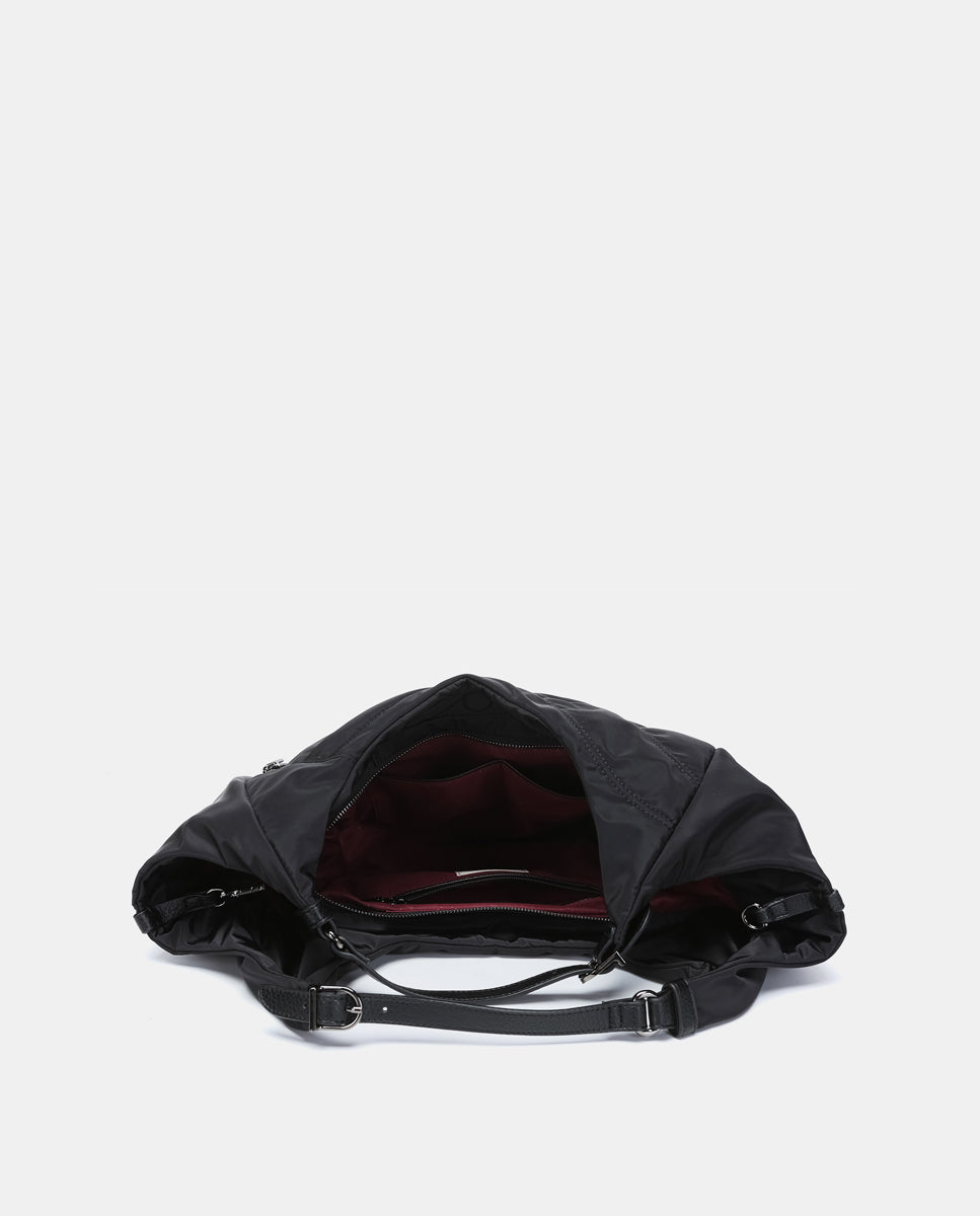 abbacino-bolso-hombro-hobo-reciclado-negro image 5