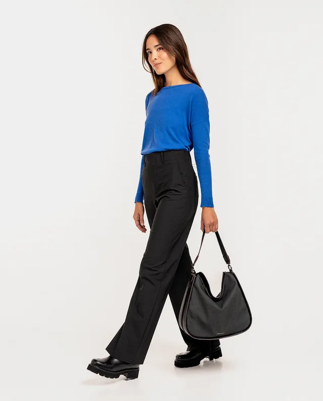 abbacino-bolso-hombro-mujer-reciclado-negro-sostenible image 1