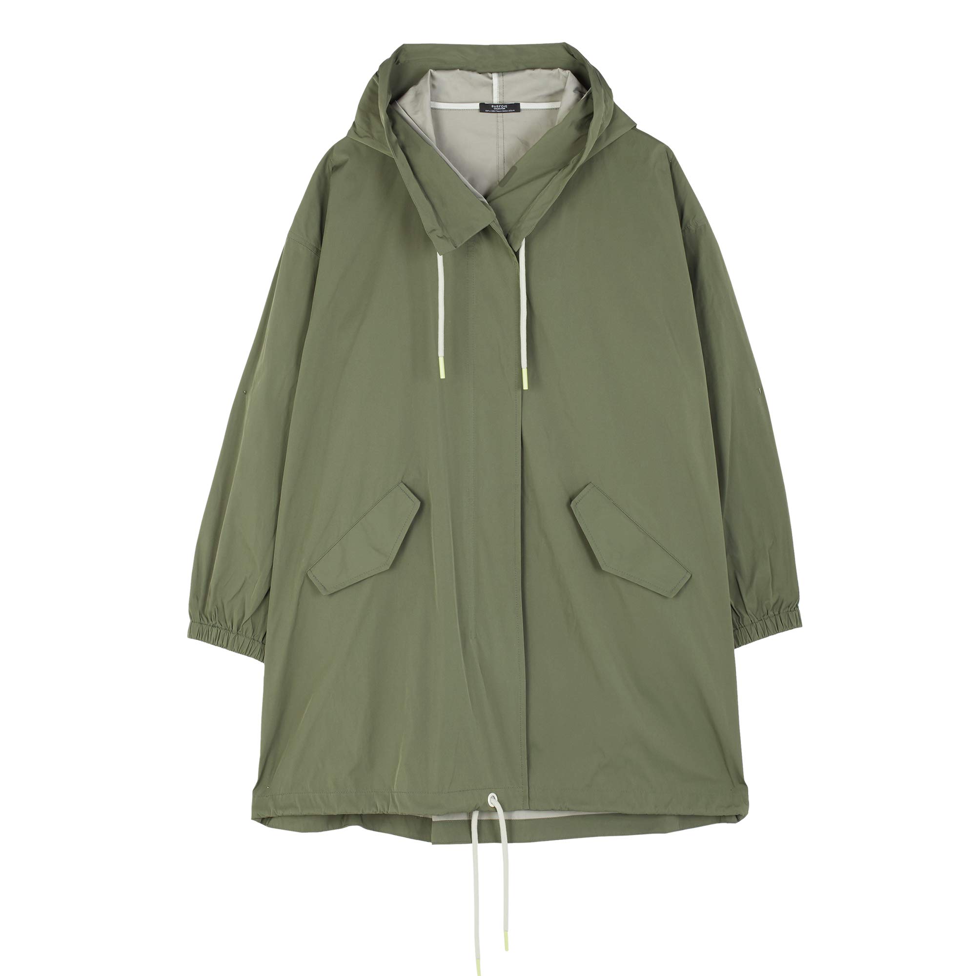 parfois-chaqueta-impermeable-caqui-mujer-talla-nica image 1