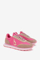 zapatilla-de-mujer-abbacino-de-ante-y-nylon-fucsia-con-dos-juegos-de-cordones image 3