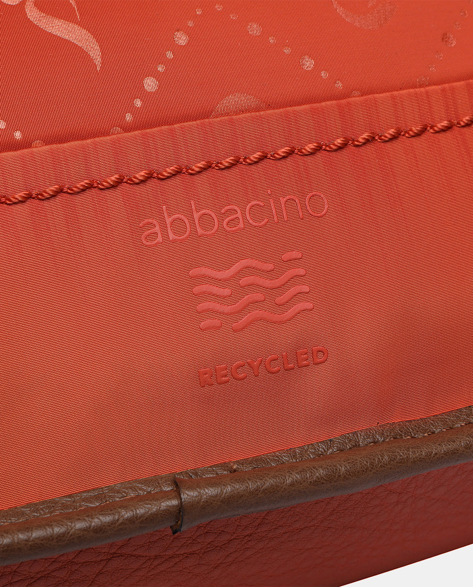 bandolera-abbacino-materiales-reciclados-naranja-jacquard image 8