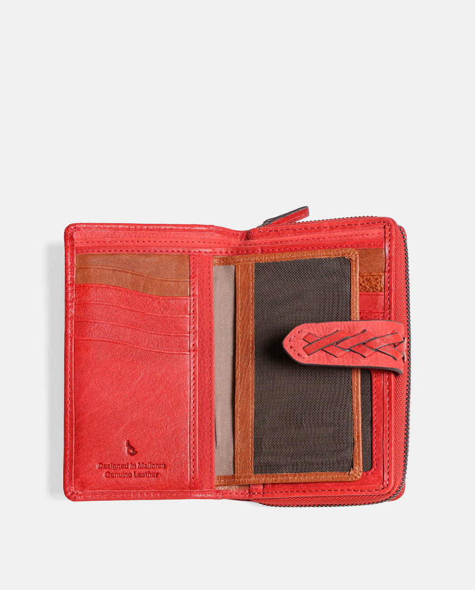 cartera-mediana-abbacino-mujer-piel-burdeos image 5