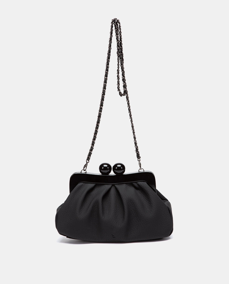 abbacino-clutch-de-fiesta-negro-estructurado-con-cadena image 4