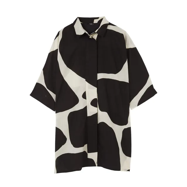 parfois-vestido-oversize-estampado-de-lino-para-mujer image 1