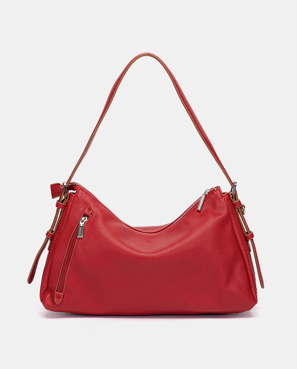 bolso-de-hombro-abbacino-rojo-en-materiales-reciclados image 3