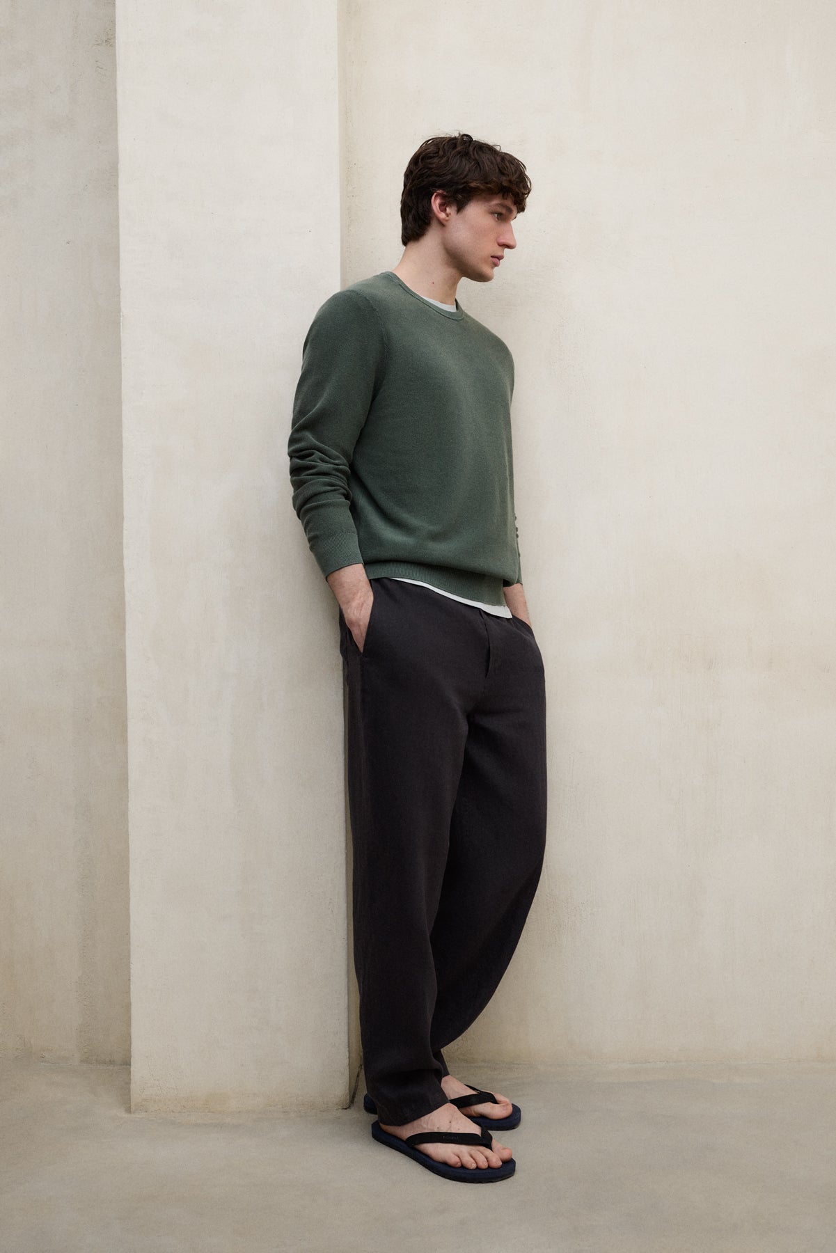 ecoalf-jersey-naranjo-verde-algod-n-org-nico-fit-relajado image 4