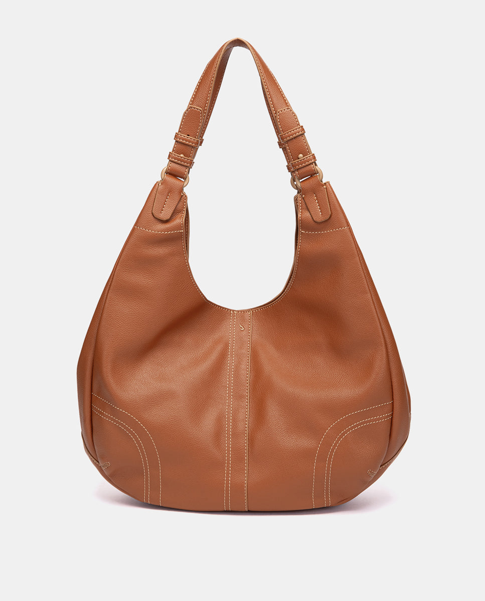 bolso-de-hombro-grande-abbacino-cognac-de-materiales-reciclados-doble-asa image 3
