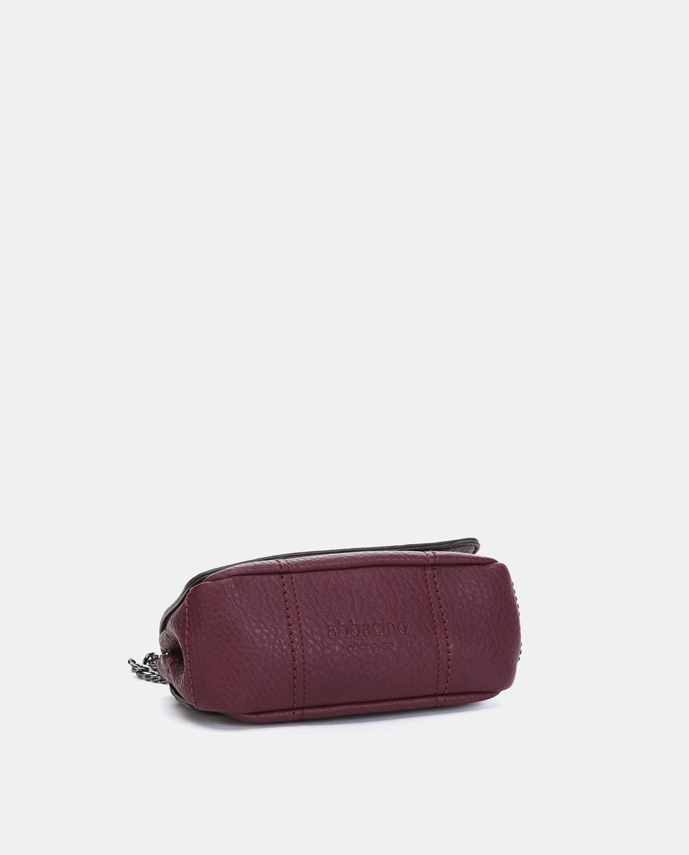 bolso-hombro-abbacino-burdeos-reciclado-cuadros-bordados image 5