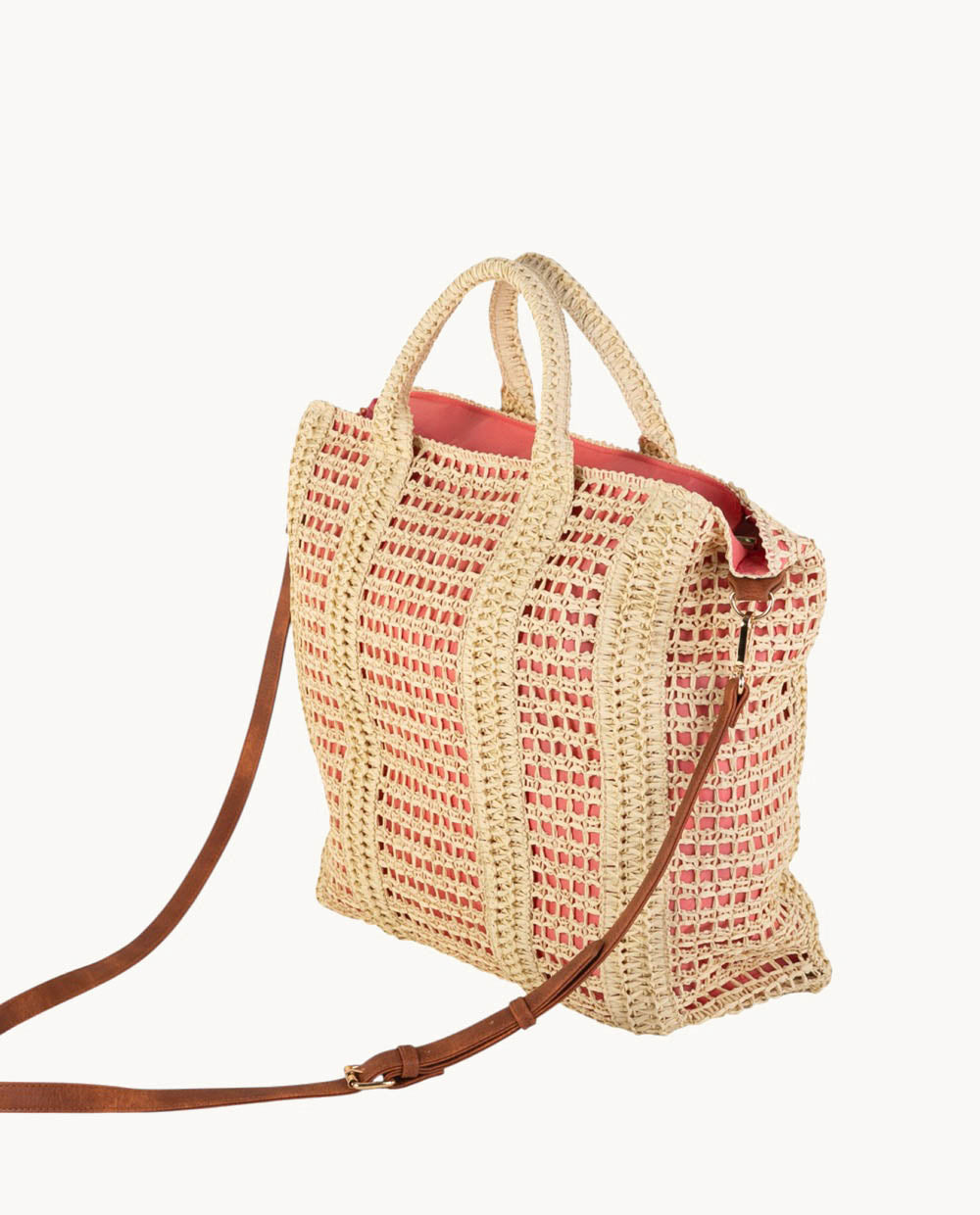 bolso-tote-kbas-de-fibra-natural-con-cremallera-color-natural image 2