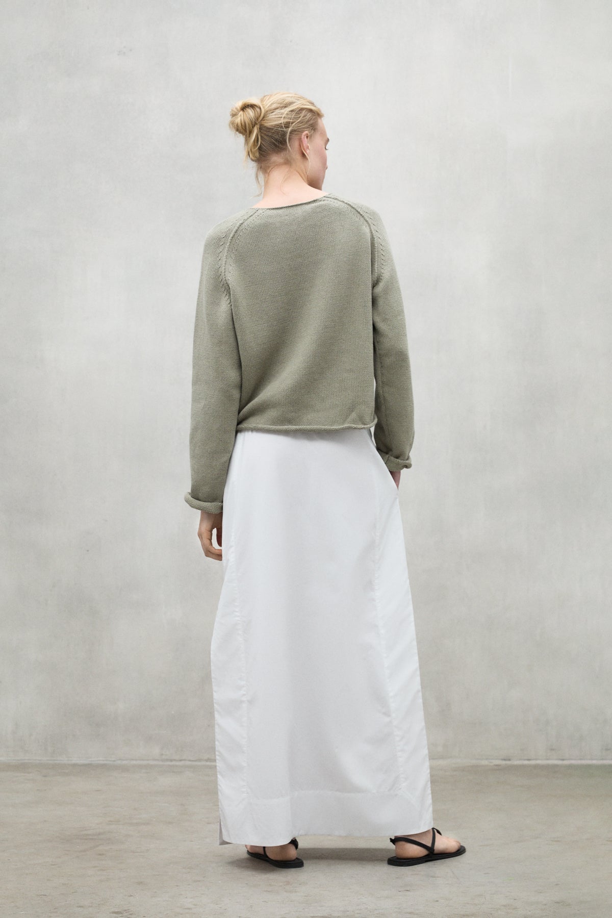 jersey-ecoalf-lamo-khaki-de-mujer image 3