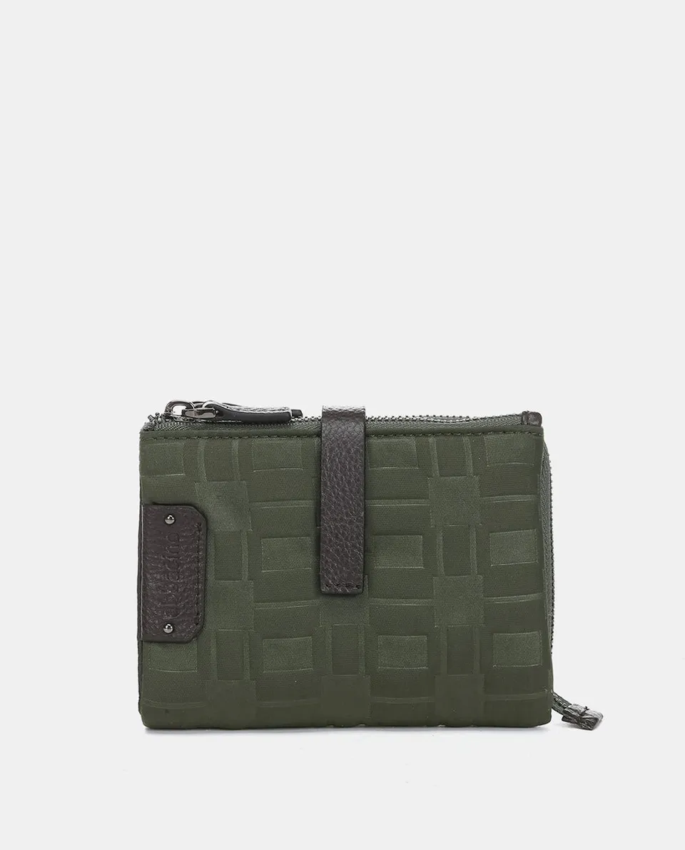 abbacino-cartera-peque-a-verde-en-nylon-reciclado-acolchado image 1
