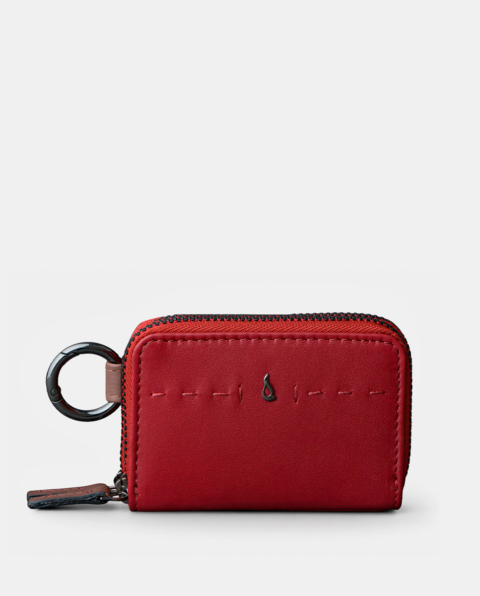 abbacino-monedero-de-piel-rojo-con-doble-cremallera-mujer image 1
