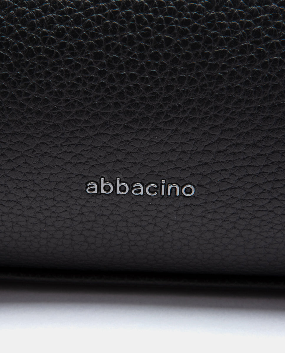 abbacino-bolso-hombro-negro-reciclado-con-borla image 6