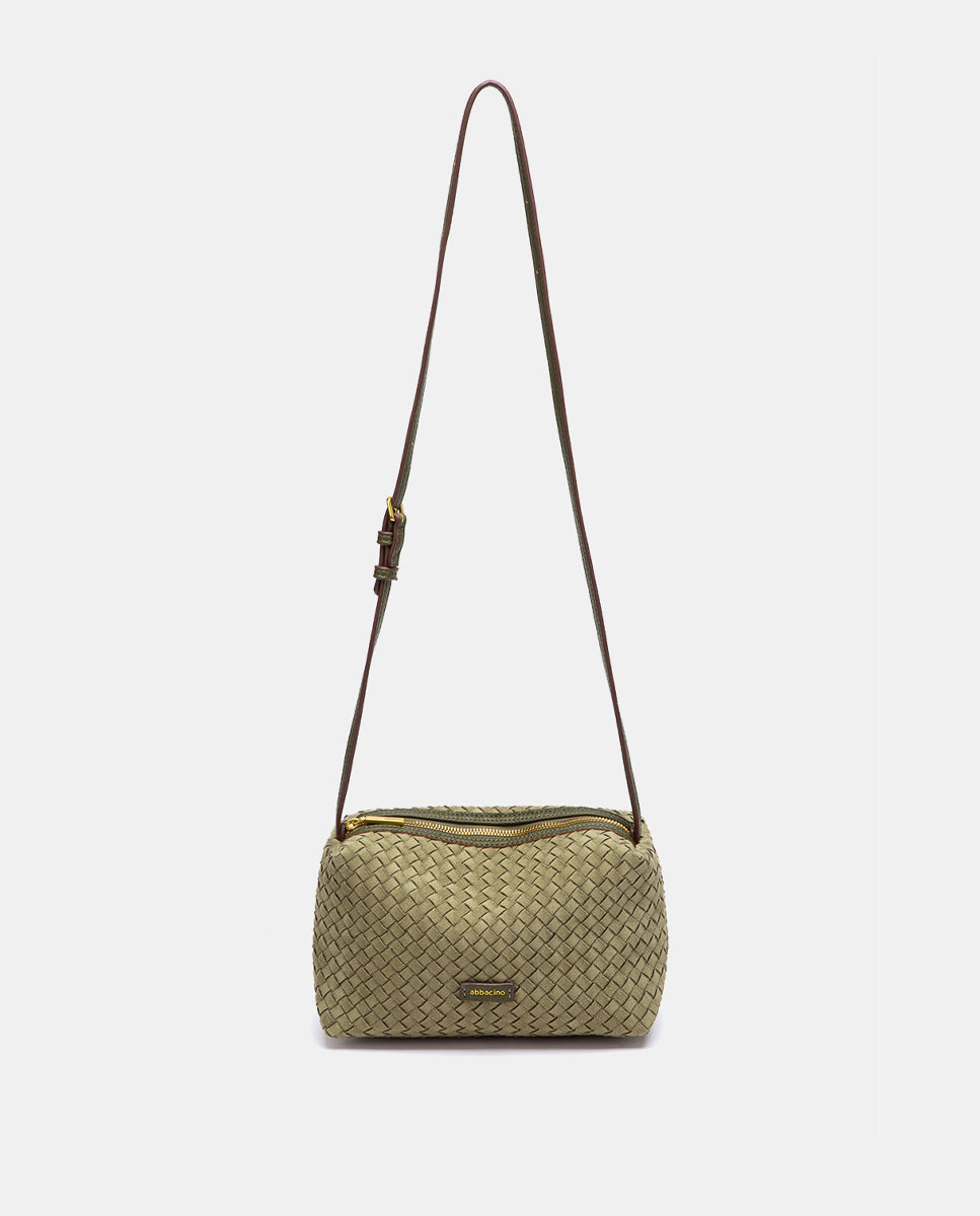 abbacino-bandolera-trenzada-verde-bolso-bandolera-mujer image 4