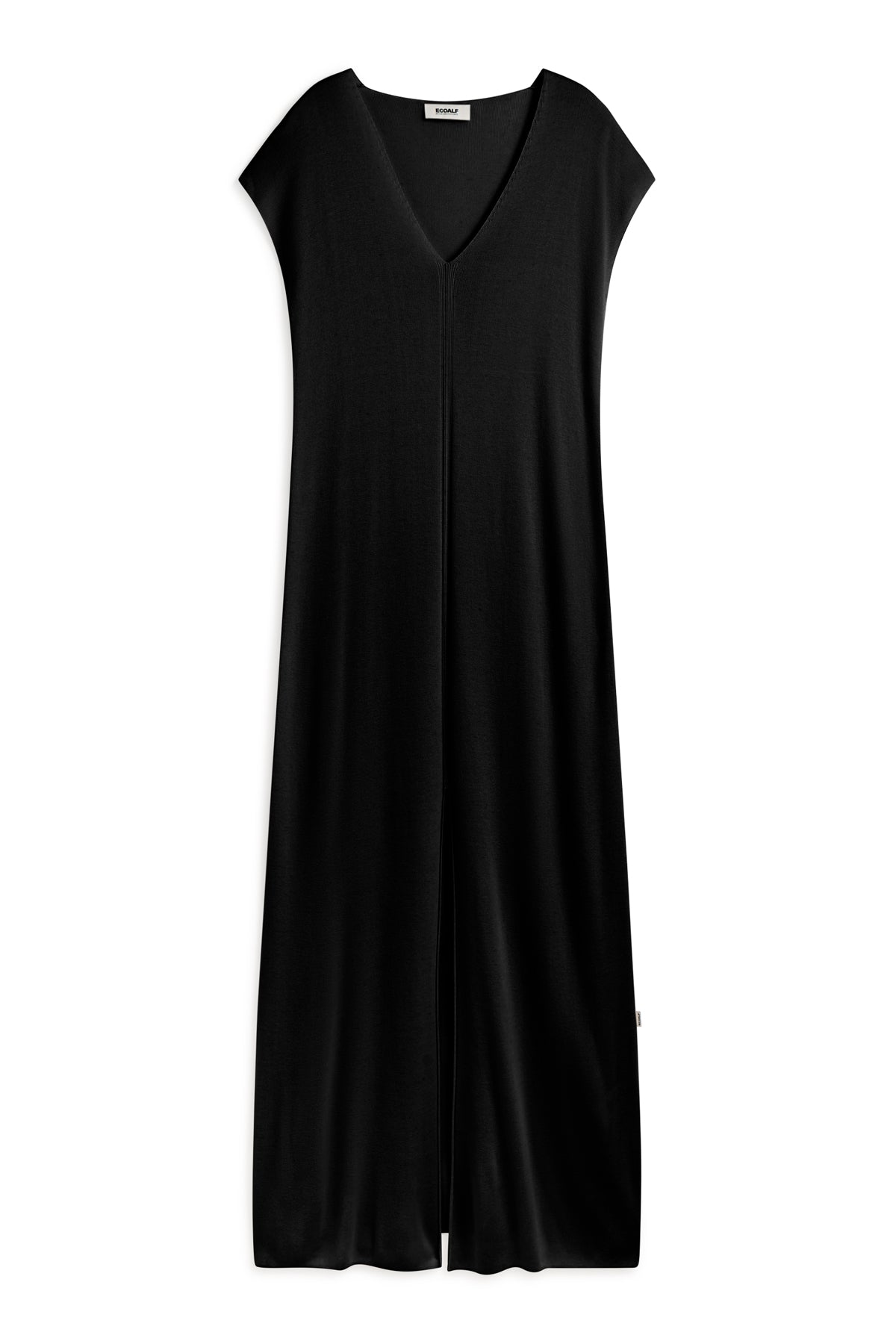 ecoalf-vestido-onyx-negro-tencel-lyocell-fit-holgado-y-cuello-en-v image 6