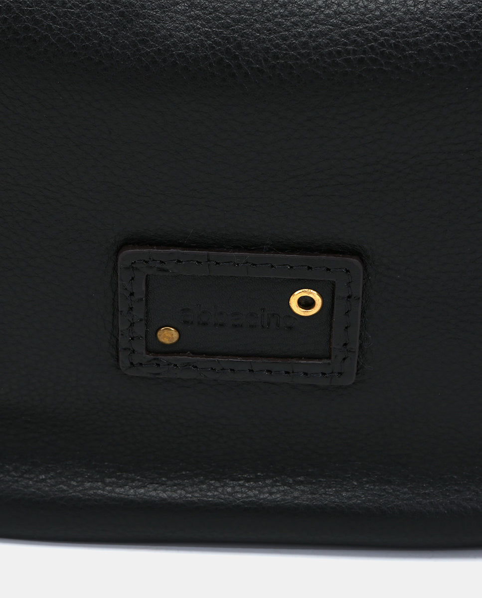 abbacino-bolso-de-hombro-de-piel-negra-dise-o-atemporal-con-detalles-de-coco-gra image 8
