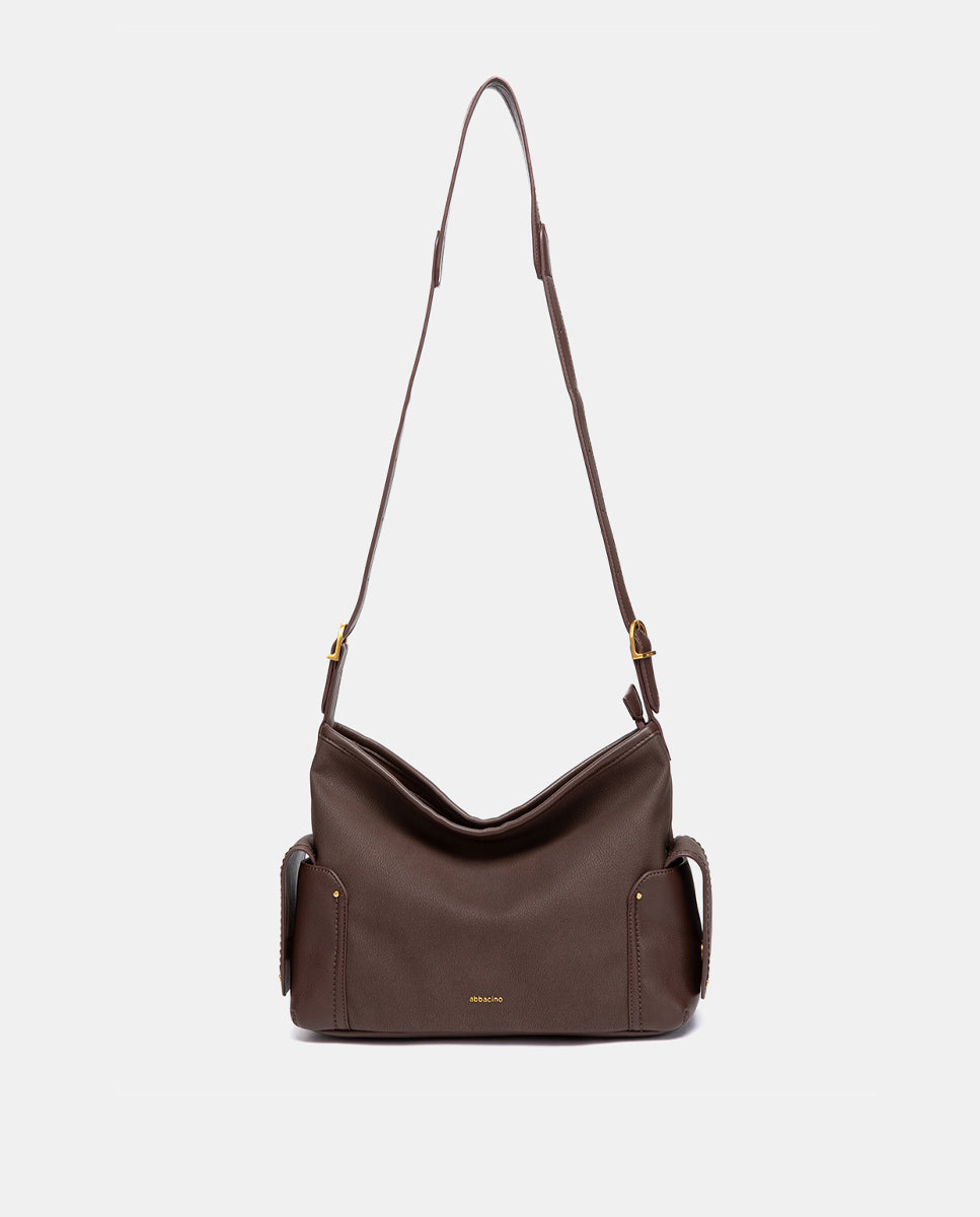 bolso-de-hombro-abbacino-multibolsillos-marr-n-tipo-hobo-reciclado image 4