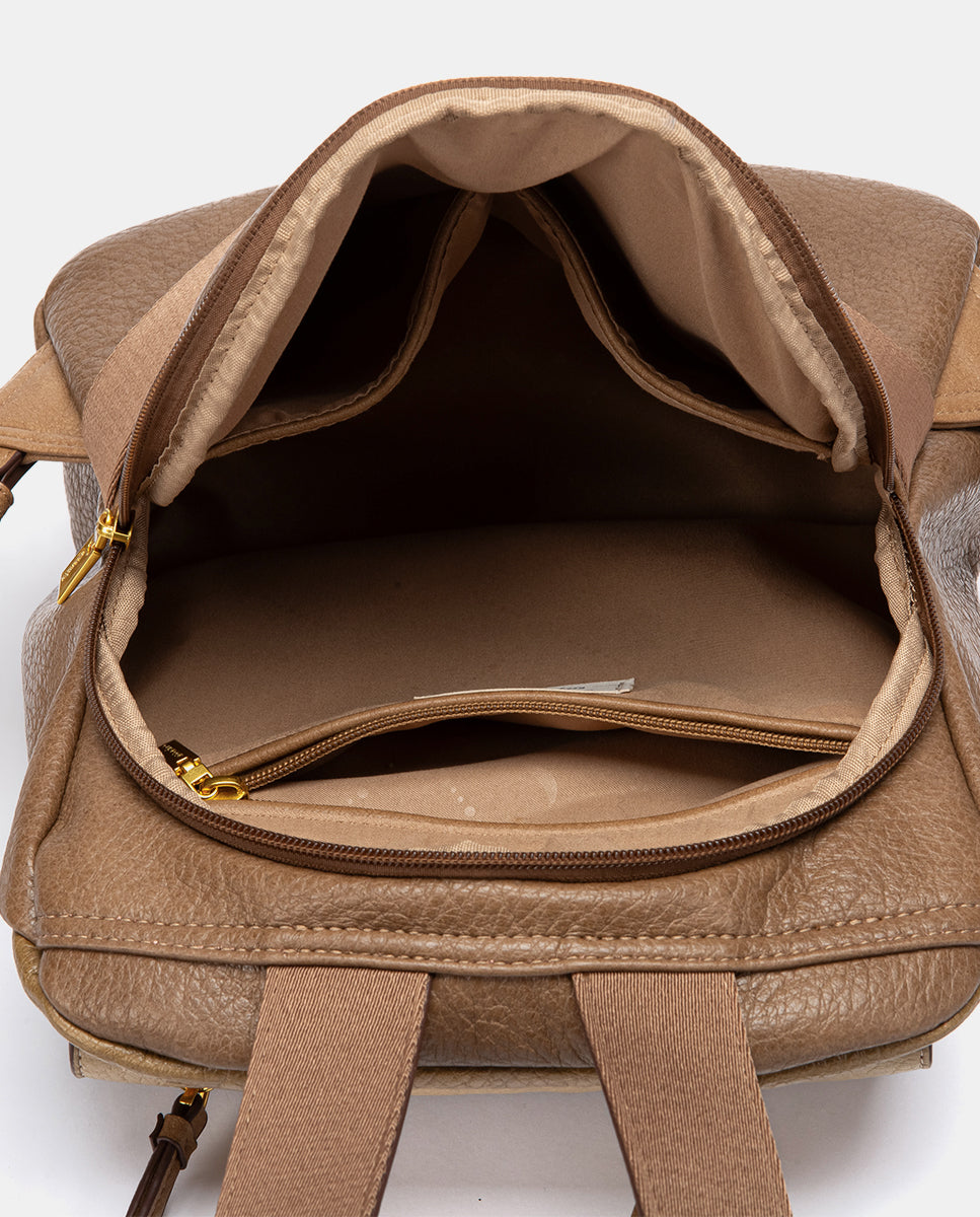 abbacino-mochila-reciclada-combinada-taupe image 5