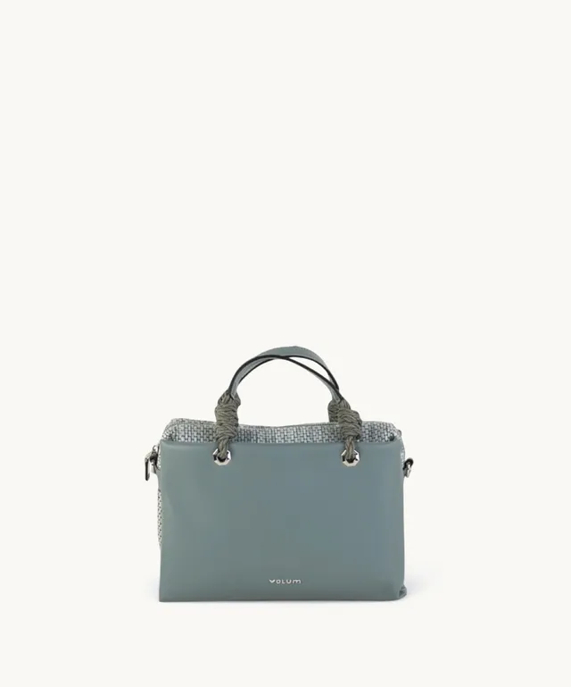 kbas-urban-bora-bolso-de-mano-de-pu-azul-con-tejido-trenzado image 1