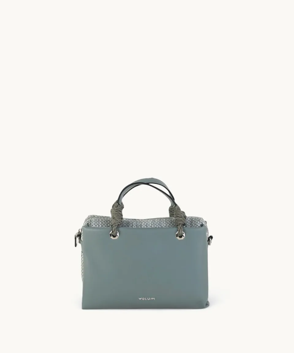 kbas-urban-bora-bolso-de-mano-de-pu-azul-con-tejido-trenzado image 1