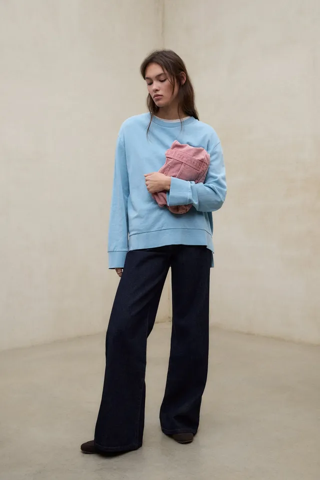 camiseta-ecoalf-bahia-azul-algod-n-regenerativo-fit-relajado-mujer image 1