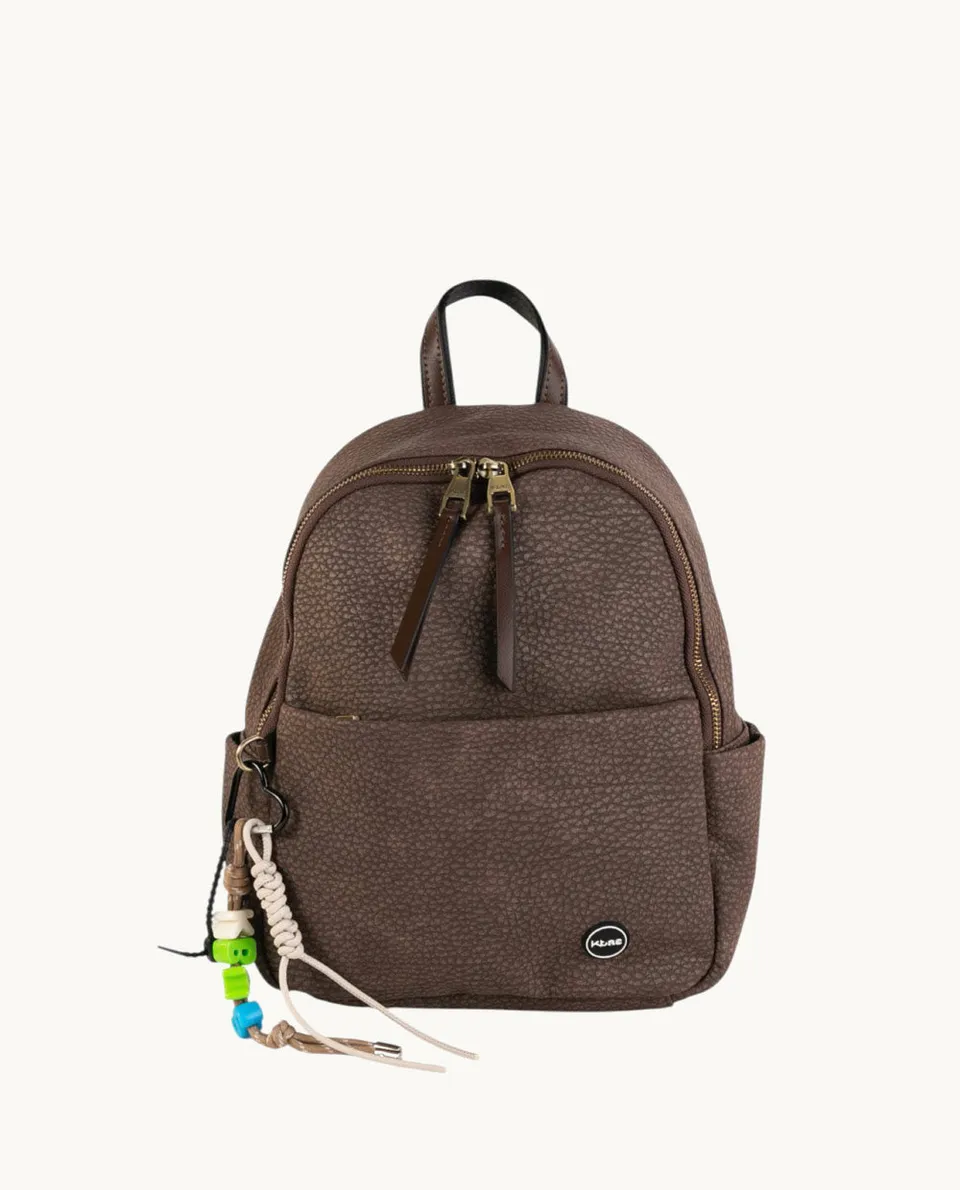 kbas-mochila-de-piel-sint-tica-color-marr-n-29-x-13-x-30-cm-con-cremallera image 1