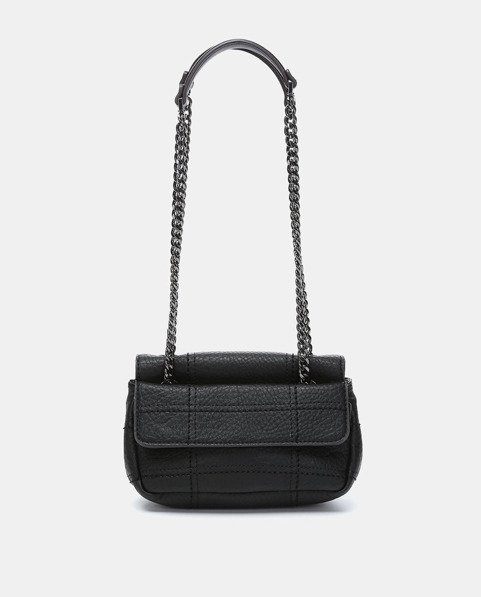 abbacino-bolso-hombro-peque-o-negro-reciclado-cuadros image 3
