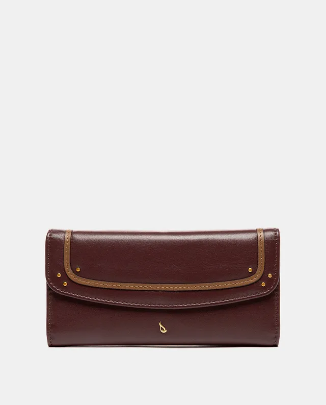 abbacino-cartera-grande-de-piel-burdeos-con-solapa image 1