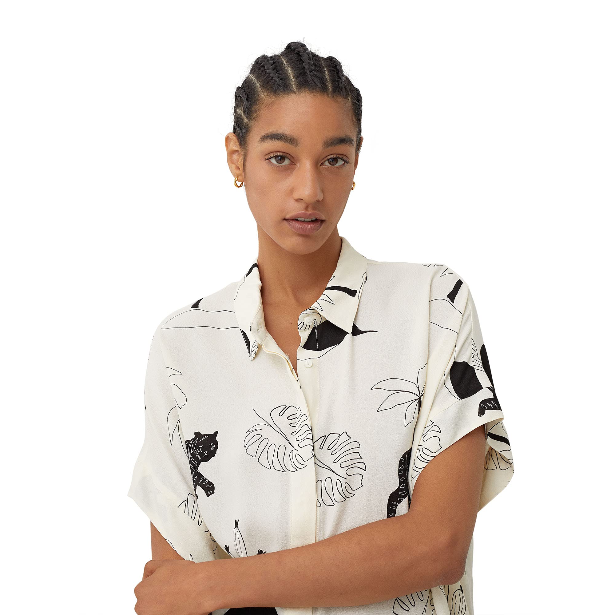 parfois-camisa-oversize-estampada-mujer-talla-nica-crudo image 7