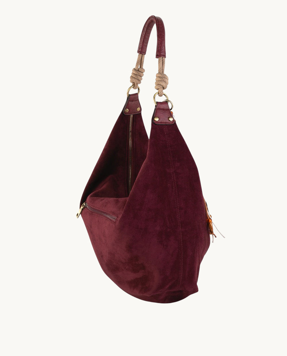 kbas-hobo-efecto-serraje-color-granate-33-x-17-x-31-cm image 2