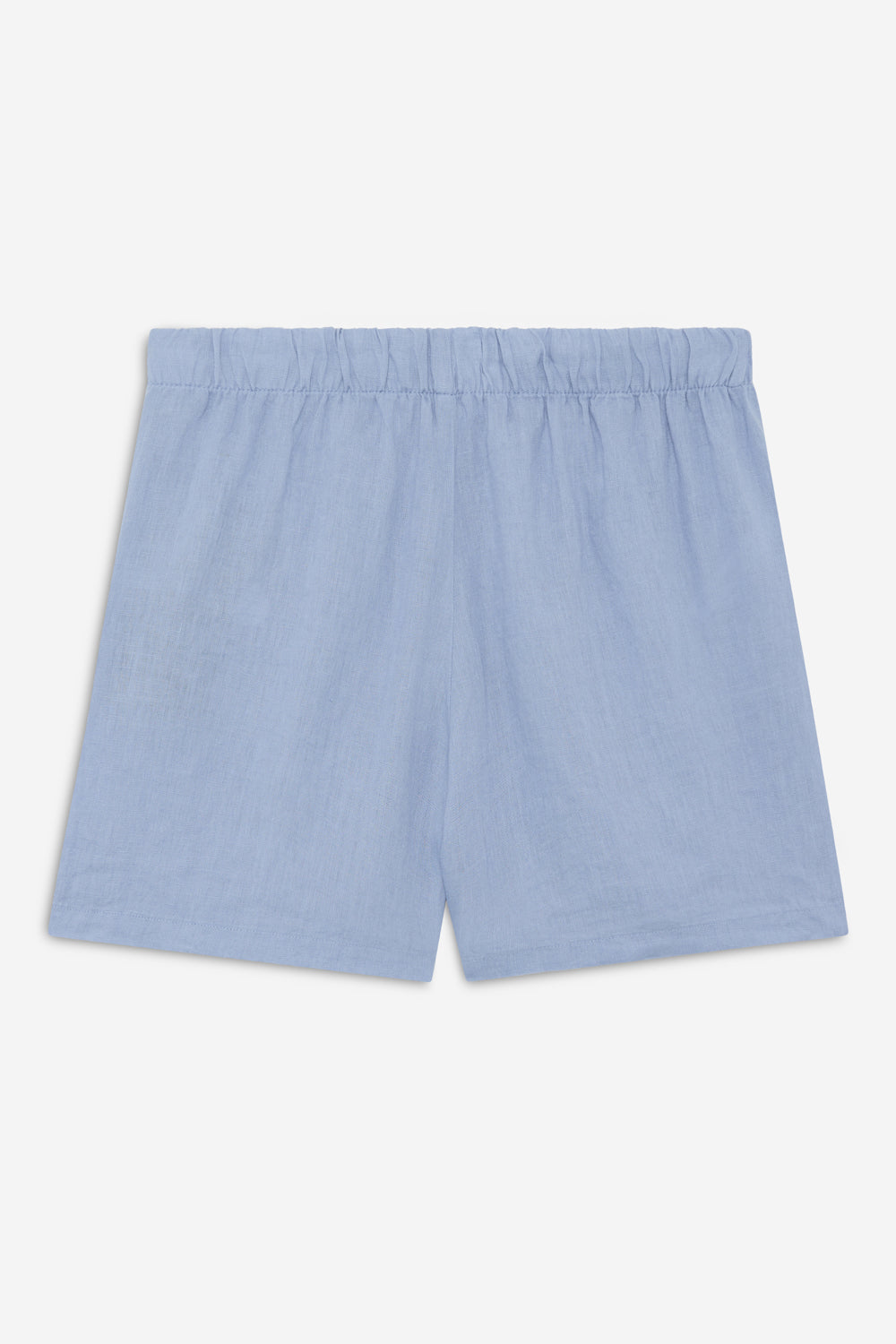 short-eras-azul-de-ecoalf-100-lino-con-cintura-el-stica image 2