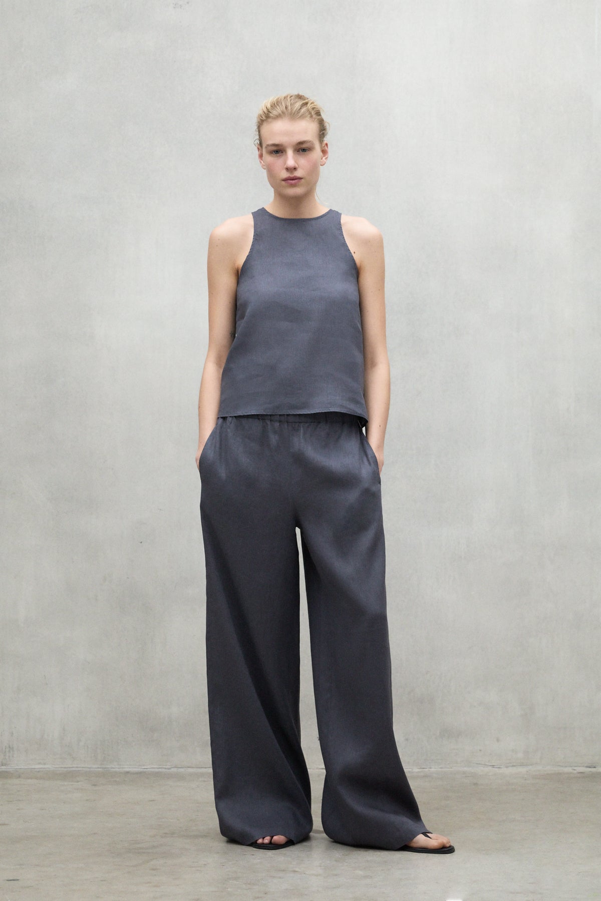 ecoalf-camisa-jazz-gris-oscuro-de-mujer image 1