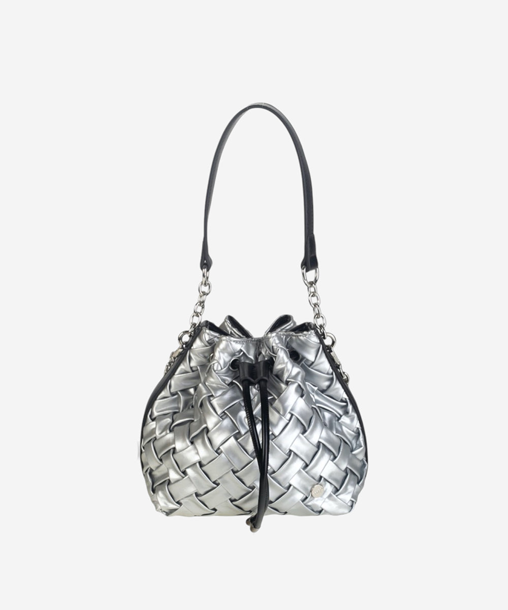 bolso-de-mano-kbas-cocktail-tahini-de-piel-sint-tica-nacarada-plata image 2