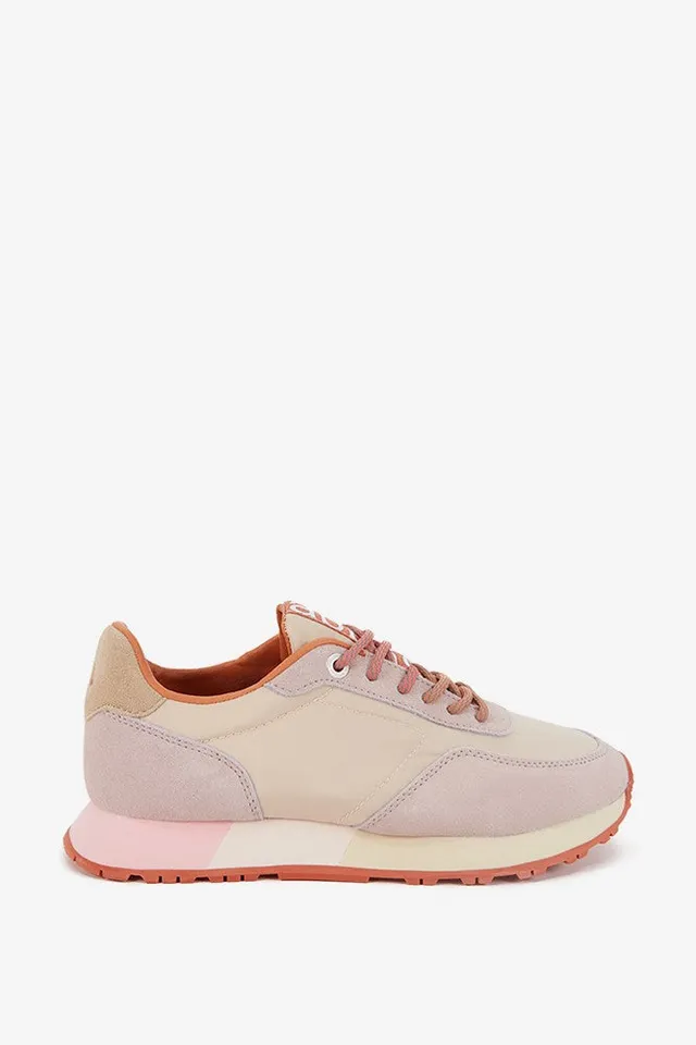 abbacino-zapatilla-mujer-piel-y-tejido-en-beige image 1
