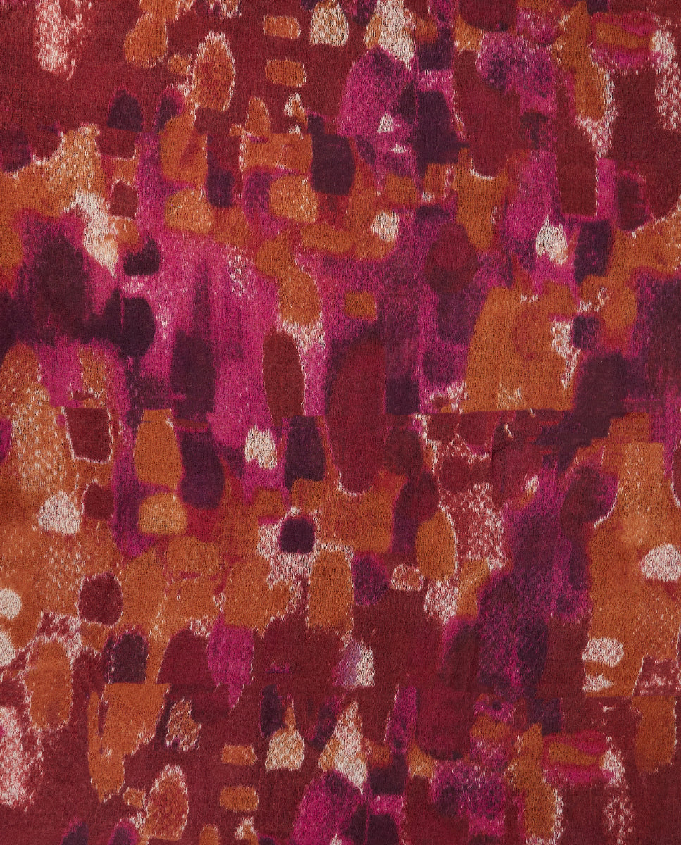 abbacino-pa-uelo-de-lana-con-estampado-abstracto-burdeos image 5