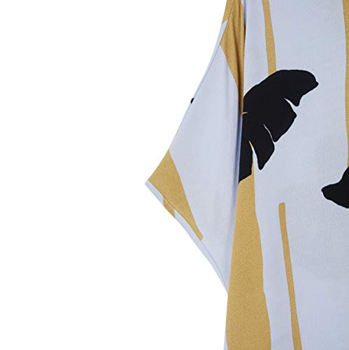 parfois-camisa-oversize-estampado-hojas-mujer-manga-corta image 8