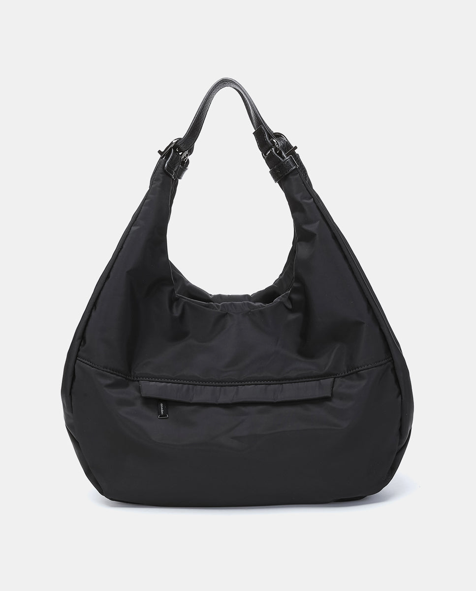 abbacino-bolso-hombro-hobo-reciclado-negro image 3