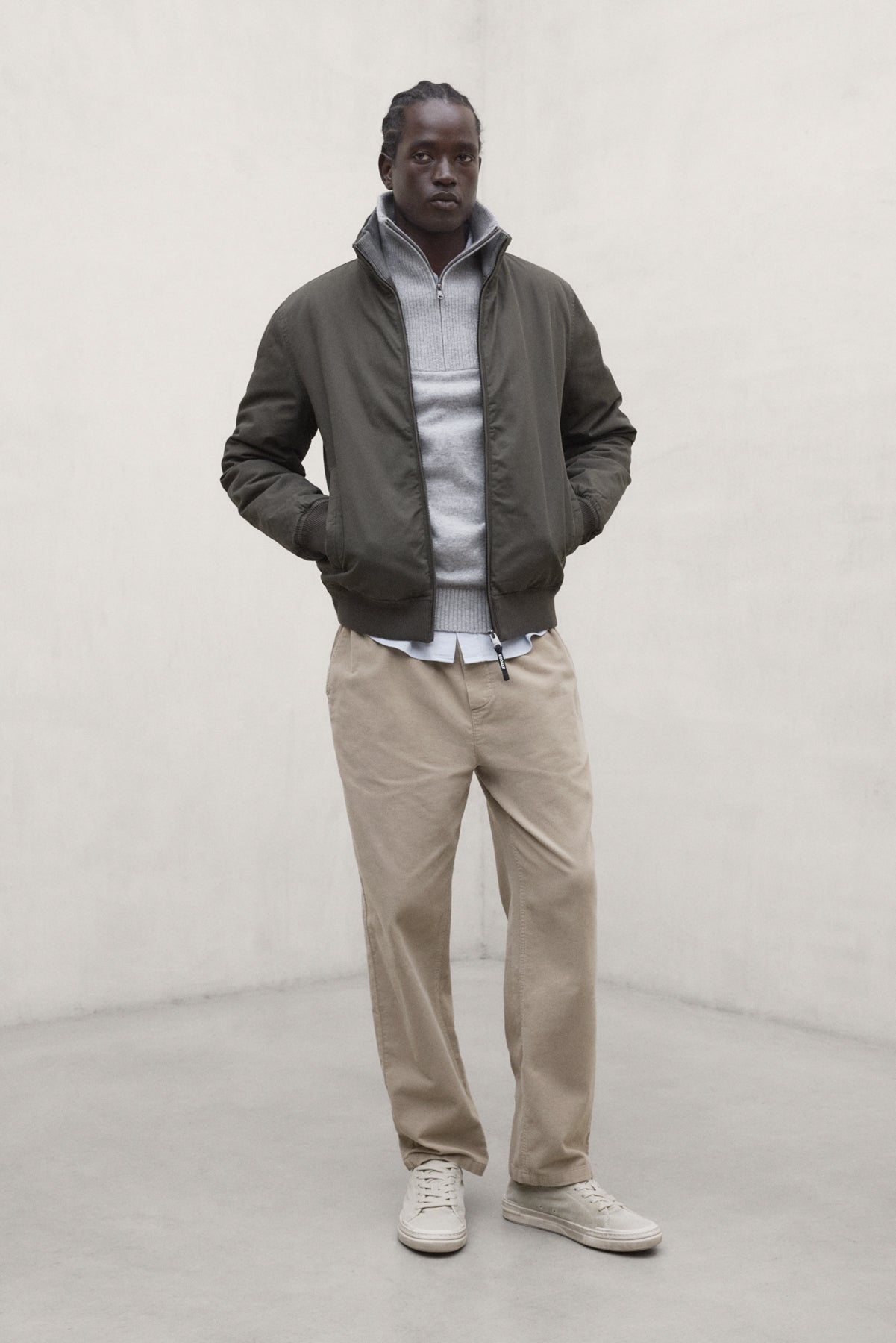 chaqueta-ecoalf-nizo-verde-de-hombre-100-algod-n-reciclado-fit-regular-m-ltiples image 1
