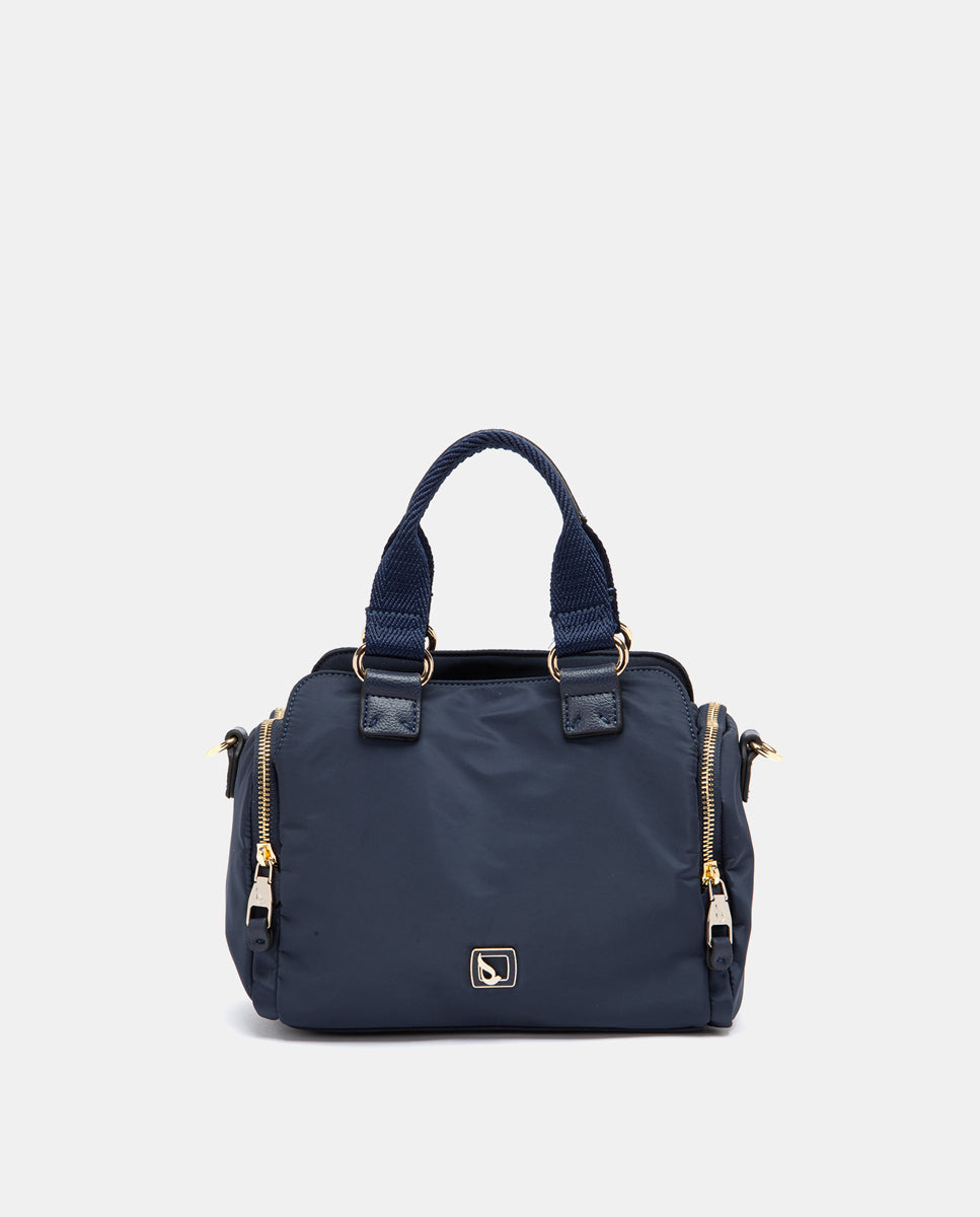 abbacino-bolso-de-mano-azul-de-materiales-reciclados-con-bandolera image 1