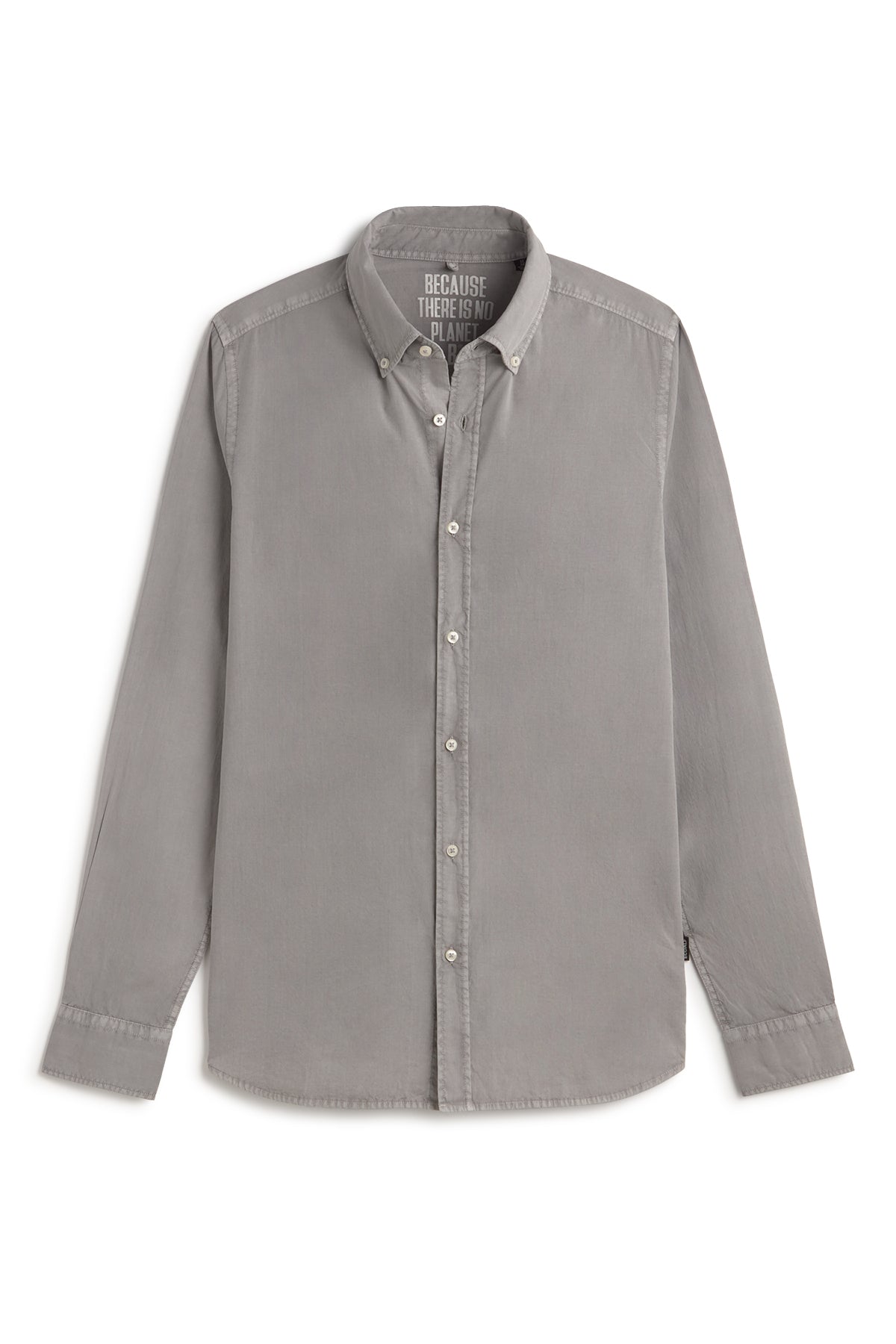 camisa-antejo-de-popel-n-gris-oscuro-de-hombre-ecoalf-100-algod-n-regenerativo image 5
