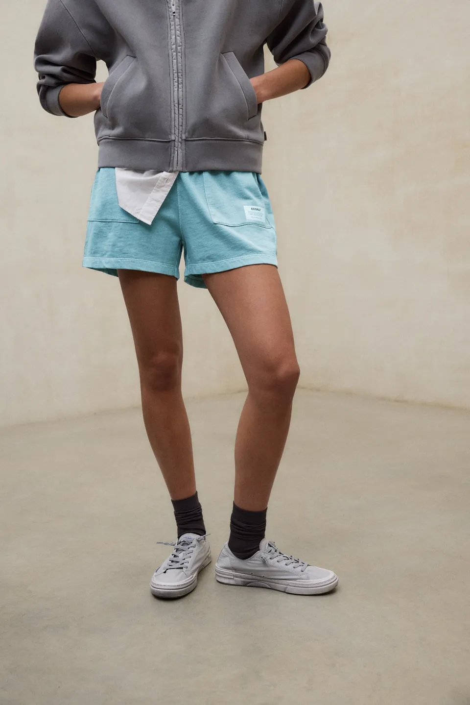 ecoalf-shorts-ness-azules-para-mujer-75-algod-n-regenerativo-tinte-con-pigmentos image 1