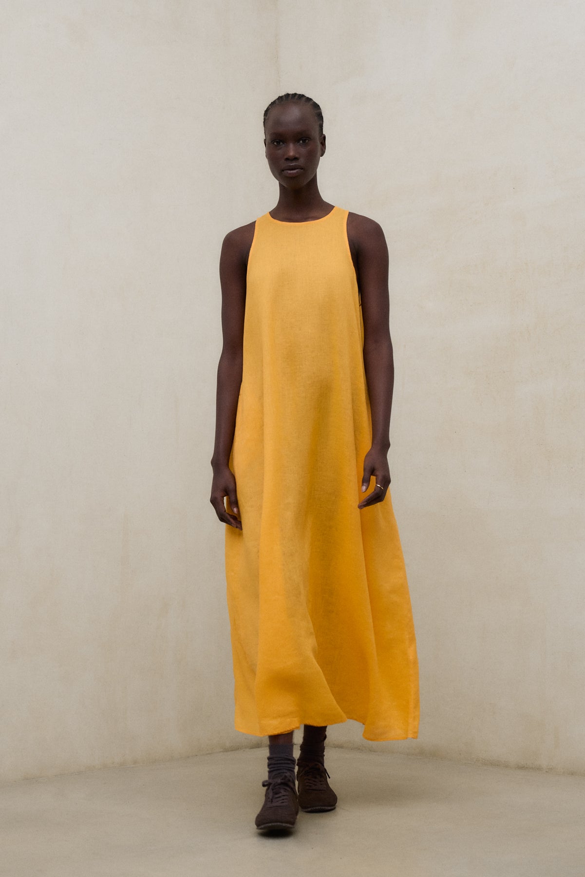 vestido-ukara-naranja-ecoalf image 3