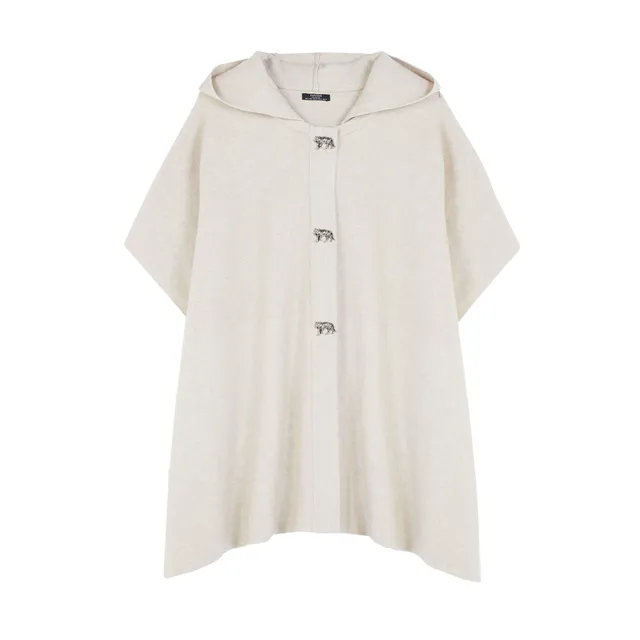 parfois-poncho-de-punto-con-capucha-mujer image 1