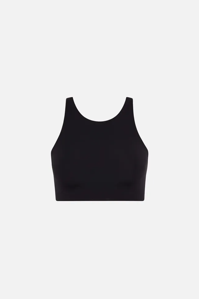top-deportivo-ecoalf-beba-negro-para-mujer-tirantes-cruzados-y-upf-50 image 1