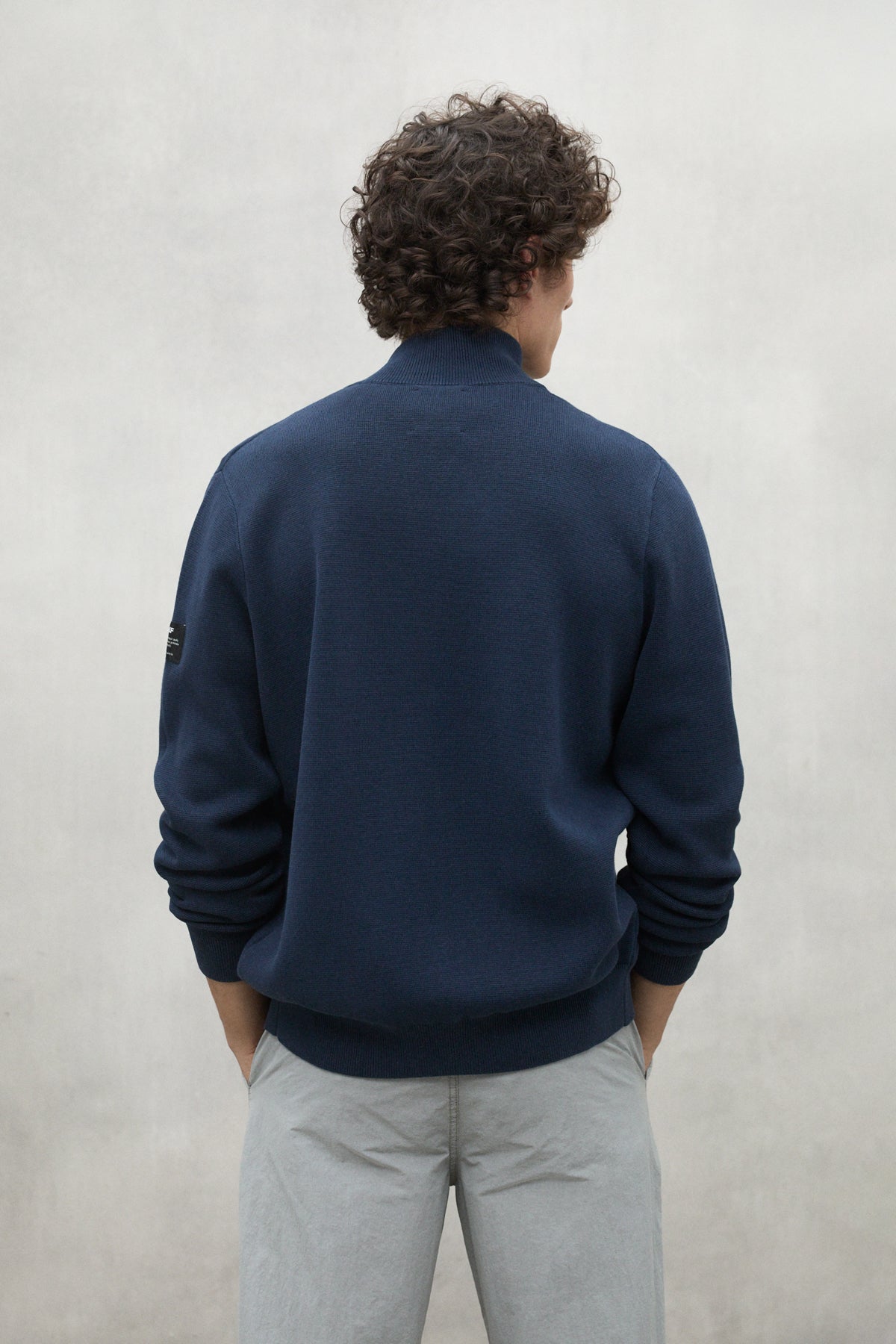 jersey-mandarina-azul-marino-de-ecoalf-para-hombre image 3